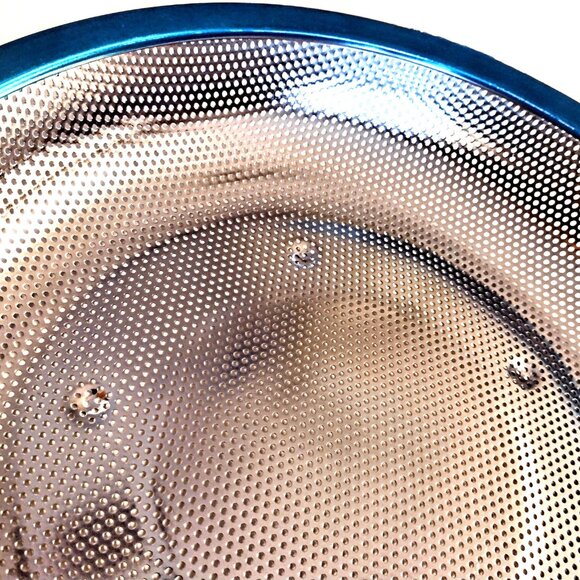 Professional Micro-Perf. Strainer-Colander Set 3 (5.5~7~10 Qt) 304 18/8 SS ~ NEW - Picture 4 of 15